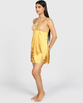 Isla & Evie Sexy Sleep Satin Slip GOLD / M